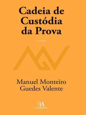 cover image of Cadeia de Custódia da Prova--4ª Edição